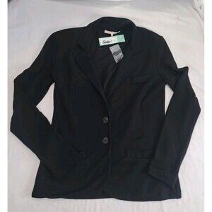 Hawthorn Stitch Fix Womens Black Stretch Blayne French Terry Blazer Two Button S
